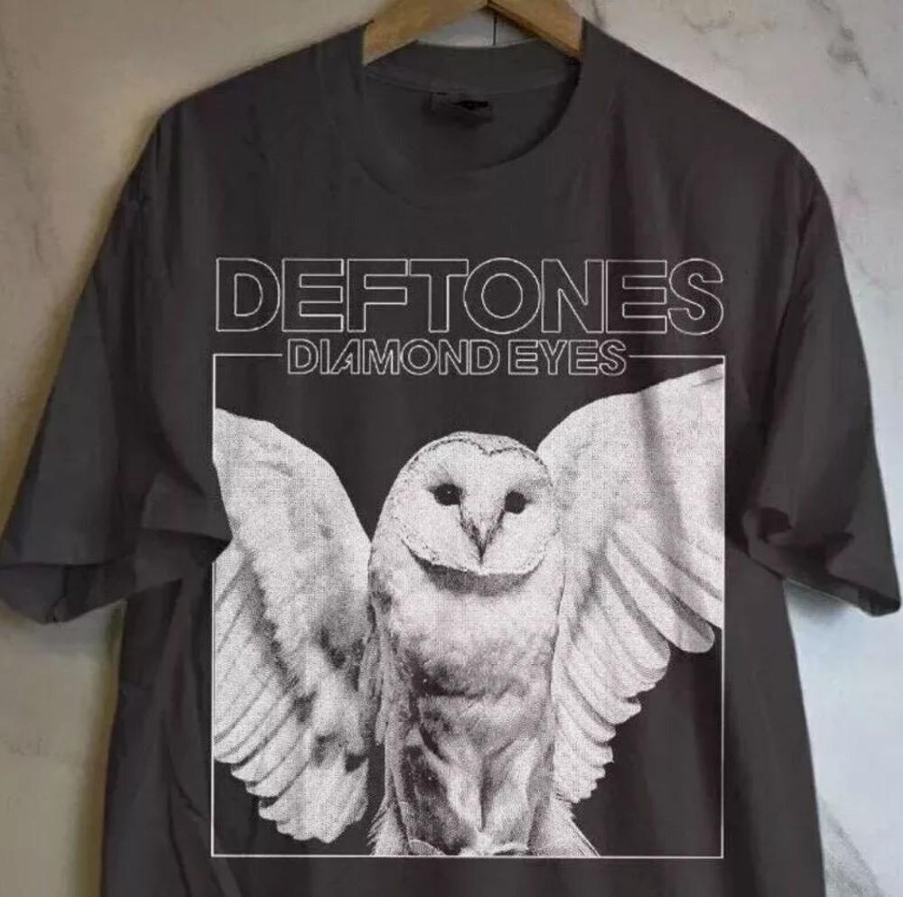 Футболка рок-группы Deftones, Унисекс черная футболка Deftones Diamond Eyes, Размеры S-5XL, Унисекс футболка XL