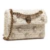 Autumn-Winter 2025 Gold-Tweed Mini Crossbody Bag: Chic Niche Design