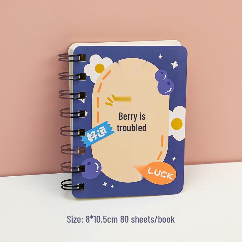 A7 Inspirational Spiral Notebook: Side-Flip Loose-Leaf Mini Diary