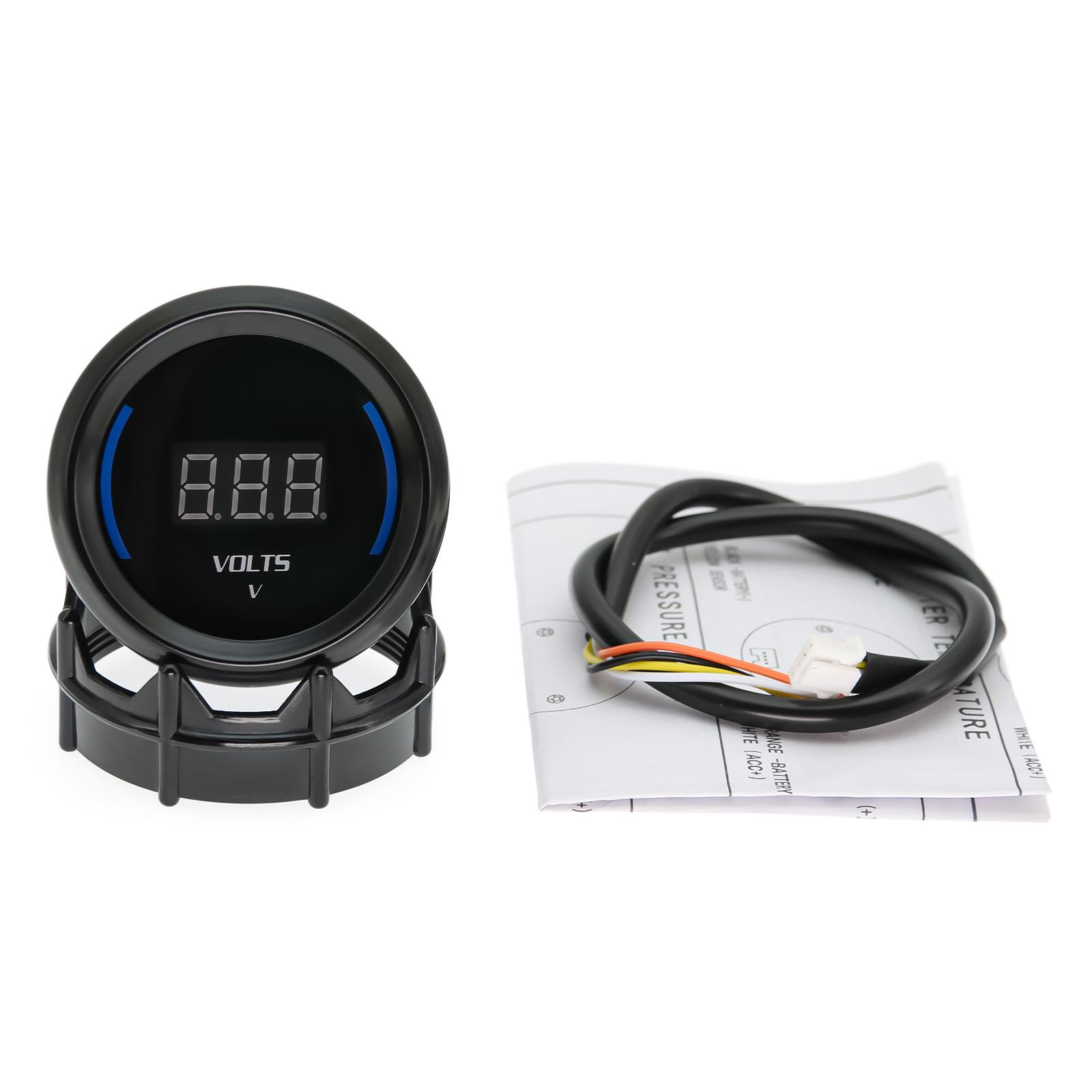 

2 52 мм Универсальный датчик дыма Цифровой KPA Вакуум / Турбонаддув / Внешняя температура / Давление масла / Вольтметр / Температура воды и масла для автомобиля 12 В