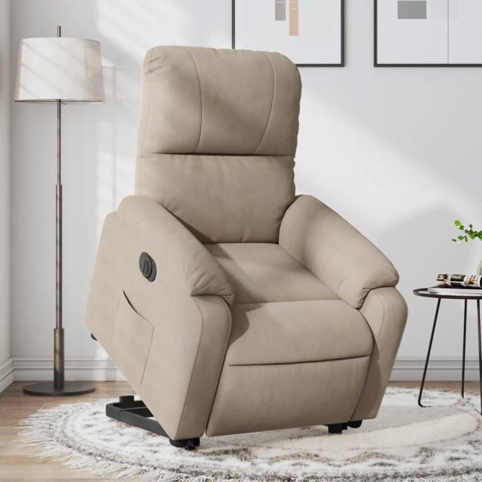 VidaXL Electric Recliner, Relaxation Chair with Adjustable Backrest and Footrest, Living Room Seat 3204943