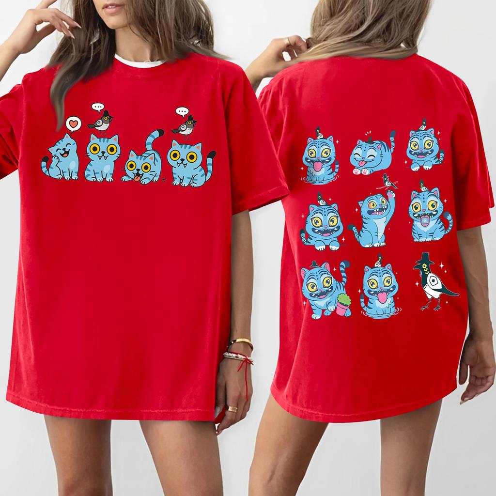 Women's Round Neck Printed Short-sleeved T-shirt Top
