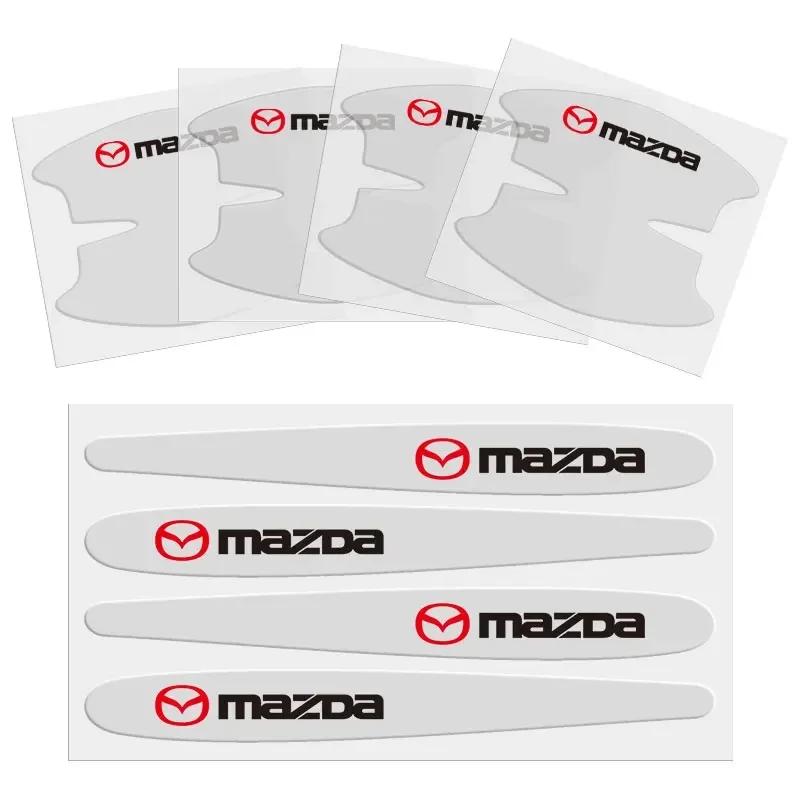 

2025 Горячие Для Mazda Axela Atenza MX3 CX3 CX5 2 3 6 323 626 RX8 RX7 Protege Speed 6 Наклейки на ручки дверных чаш автомобиля Устойчивые к царапинам
