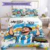 3pcs Duvet Cover Set (1*Duvet Cover + 2*Pillowcase, Without Core), Football Player Print Soft All‑Season Bedding Set, Home Bedroom Decor Gift