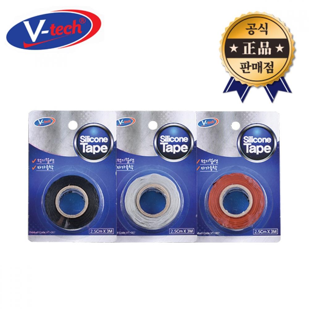 

Силиконовая лента Vtech VT 067 25 мм 3M черная серая красная электроизоляционная самоклеящаяся ремонтная лента