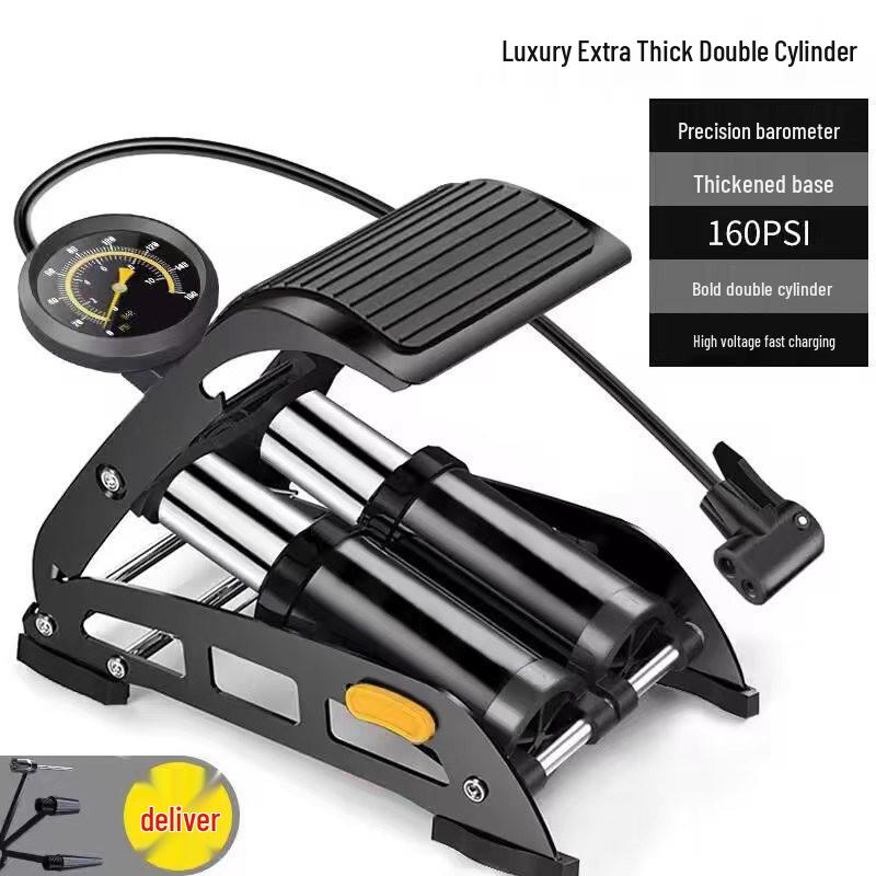 Universal High-Pressure Foot Pump for Cars, Bicycles, Electric Bikes, Motorcycles, and Household Use