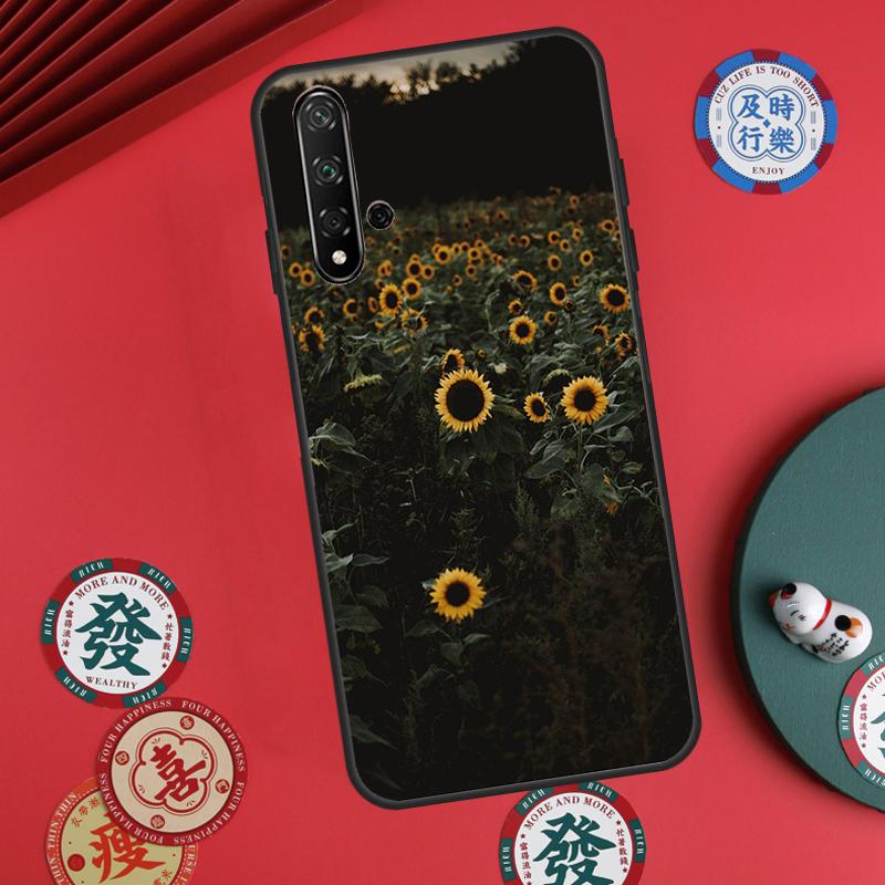 Sunny Sunflower For Huawei Nova Y73 Y72 Y61 Y91 Y90 Y70 Y60 12s 12i 11i 8i 9 10 SE P60 Pro P30 P40 Lite Case