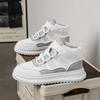 The New Men's Thick-soled High-top Casual Sports Shoes for Spring and Autumn Are Lightweight and Have Soft Soles