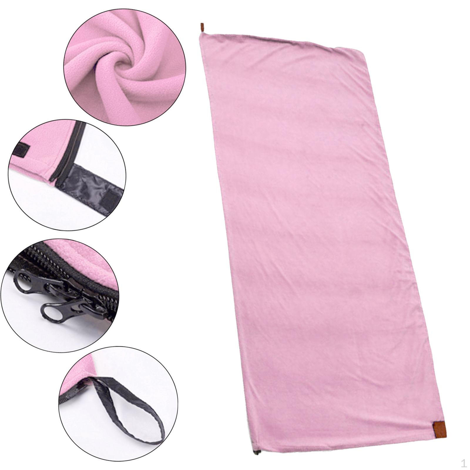 

Кемпинговое одеяло из флисового спального мешка для путешествий в холодную погоду Pink