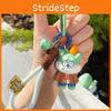 Plants Zombies Vs Dog Flag Balloon Roadblock Funny Cartoon Pendant Keychain
