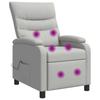 Massage Relax Chair Cloud Gray Fabric
