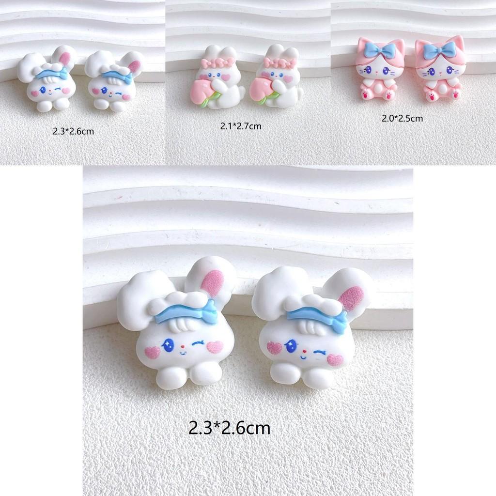 Cute Resin Accessories For Diy Jewelry Making Cartoon Animals Cream Gel Phone Case Creative Fridge Magnet