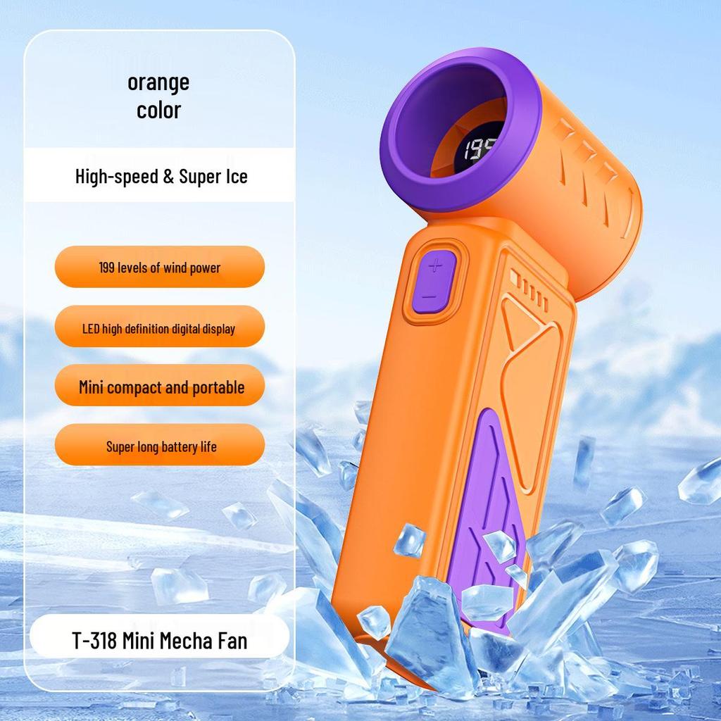 2026 Mini Portable High-Speed Cooling Fan with Long Battery Life & Digital Display