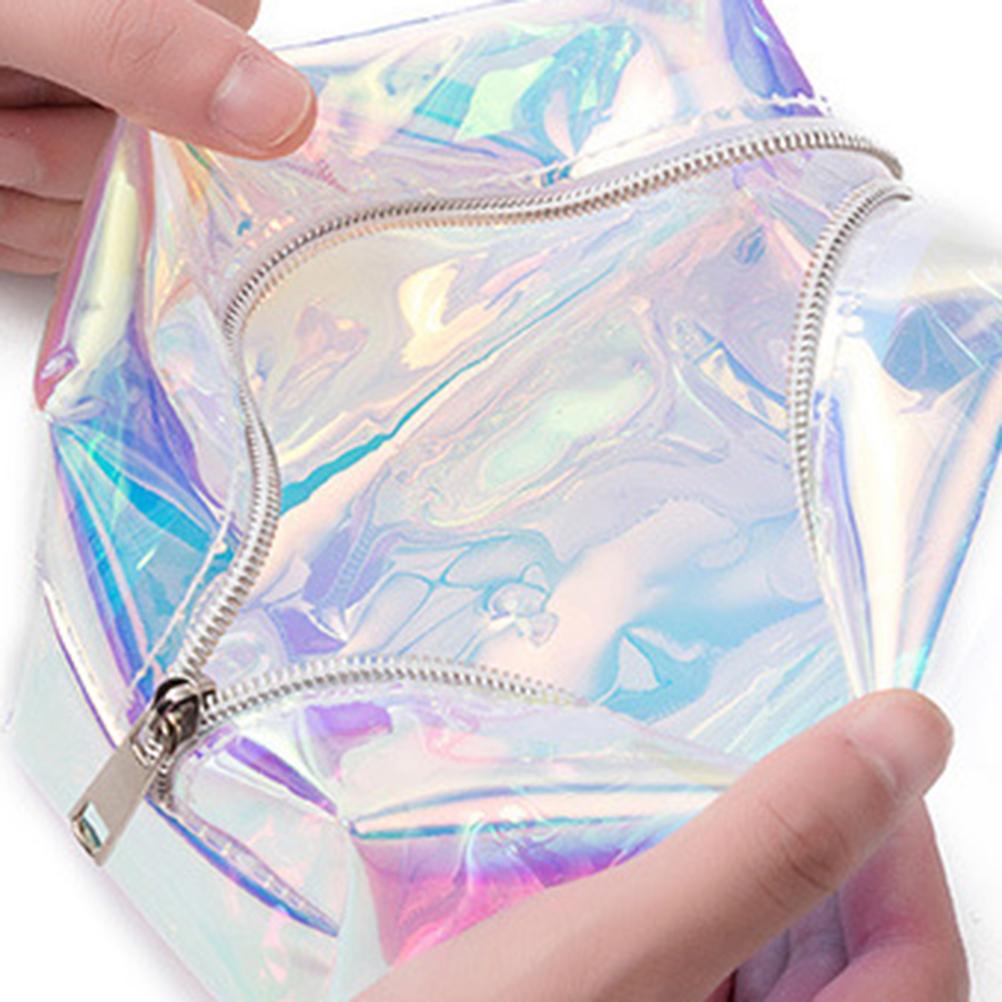 

Голографическая косметичка, модная дорожная косметичка, большая косметичка, органайзер для косметики для женщин разноцветный