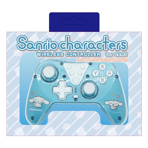 Allone Game Wireless Controller #Unipo Sanrio Characters Cinnamoroll 15.5 x 6 x 10.5cm Compatible with Switch/Switch Lite/Organic EL Light Blue Both w