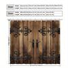 Wooden Door With Iron Hinges Shower Curtain Machine Washable All Season Waterproof Privacy Protection Rustic Design Vintage