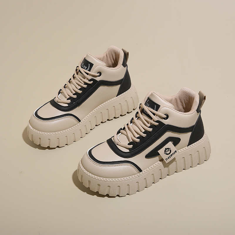 Fashion Rubber Sole High Top Women Sheos Casual Shoes Women's Sneakers Vip Sport Sneachers Donna Second Hand Sapa Sports-leisure