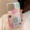 Gilt Ins Lattice Stitching 16pro Max Mobile Phone Case Iphone17 Apple 15 Electroplated High-quality Mobile Phone Case