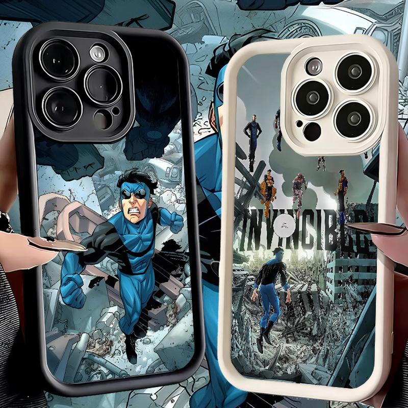 Phone Case for iPhone 17 Air 16E 15 16 Pro Max I-Invincible Anime Cover 14 Plus 13 12 Mini Soft Shell Silicone Fundas