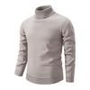 Men Turtleneck Sweater Slim Fit Knit High Neck Pullover Warm Winter Solid Color Rollneck Sweater for Daily Wear Work School Street