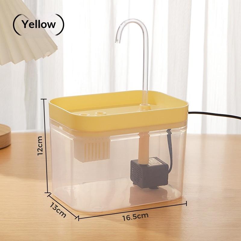 Automatic Pet Dog Cat Water Dispenser Fountain Pet Dog Cat Water Loop Mute Pump Smart Pet Bowl 1.5L