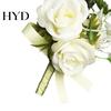 Forest Style Corsage White Wedding Flower Rustic Bridal Groom Boutonniere for Prom Lightweight Bride Bridesmaid Groomsman Western Silk