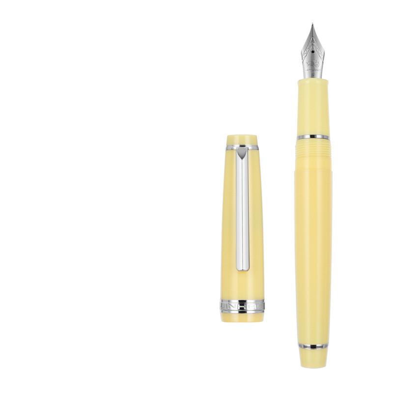 Luxury Jinhao 82 Peacock Blue Fountain Pen Acrylic Pen Spin Golden EF F Nib Business Office School Supplies Writing Ink Pen
