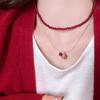 Elegant Pomegranate Necklace Symbolizing Abundance and Prosperity for Fashion Forward Women Seeking Unique Designs