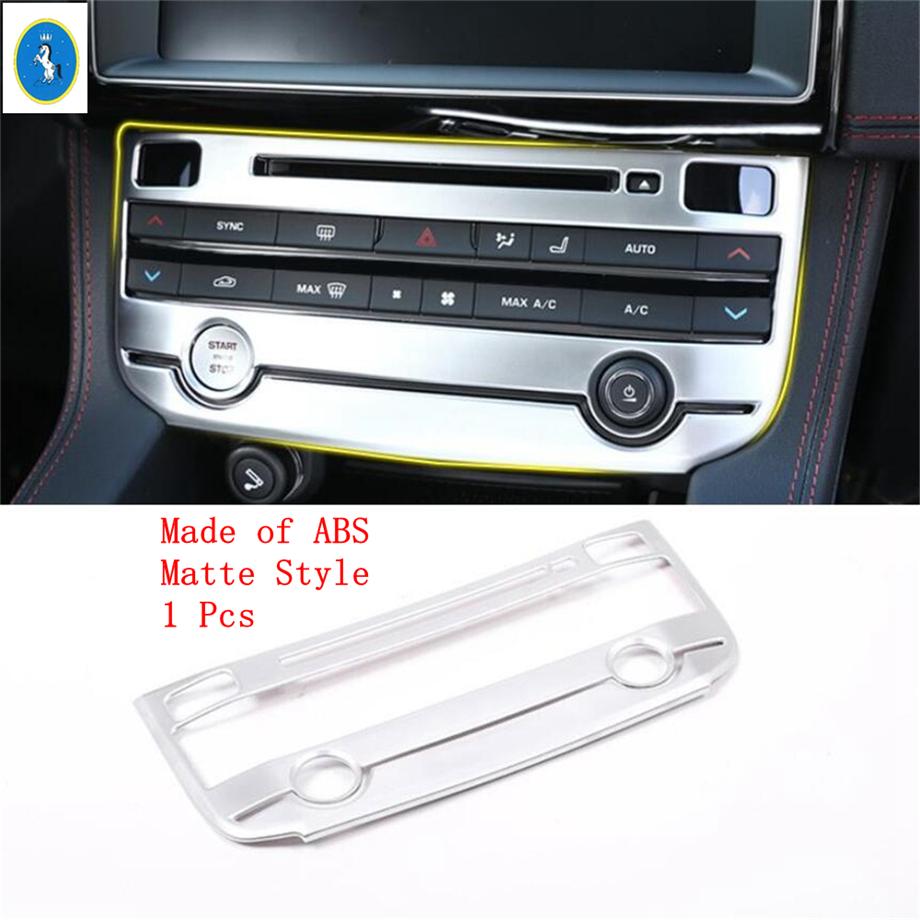 Glass Lift Button / Gear Shift Lights / Air Control Panel Cover Trim Fit For Jaguar E-pace E pace 2018 -  Matte Interior