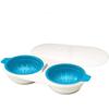 Microwave Egg Poacher Perfect Double Egg Poacher Easy Double-Cup Egg Boiler  Spring Egg Mold Kitchen Cooking Gadget Tools