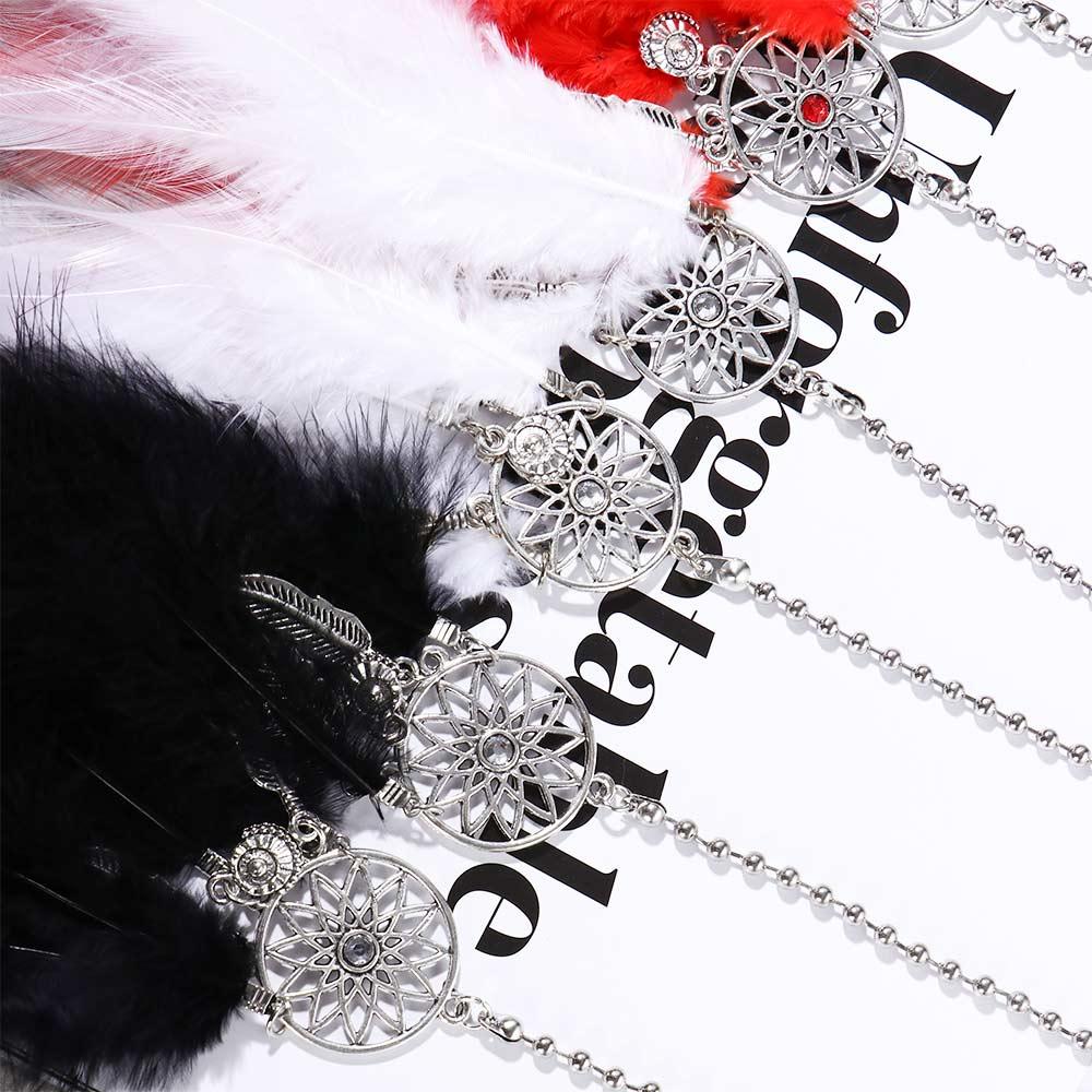 Rearview Mirror Car Ornament Handmade Dreamcatcher Dream Catcher Wind Chimes Feather Car Pendant