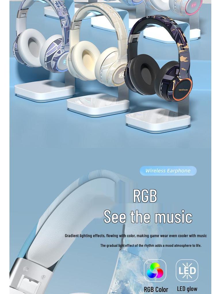 Verbesserte kabellose Bluetooth 5.3 Over-Ear-Kopfhörer für Sport & Esports