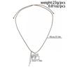 IngeSight.Z Minimalism Retro Adjustable Rope Chain Necklace for Women Creative Pony Pendant Choker Necklace Fashion  Jewelry New