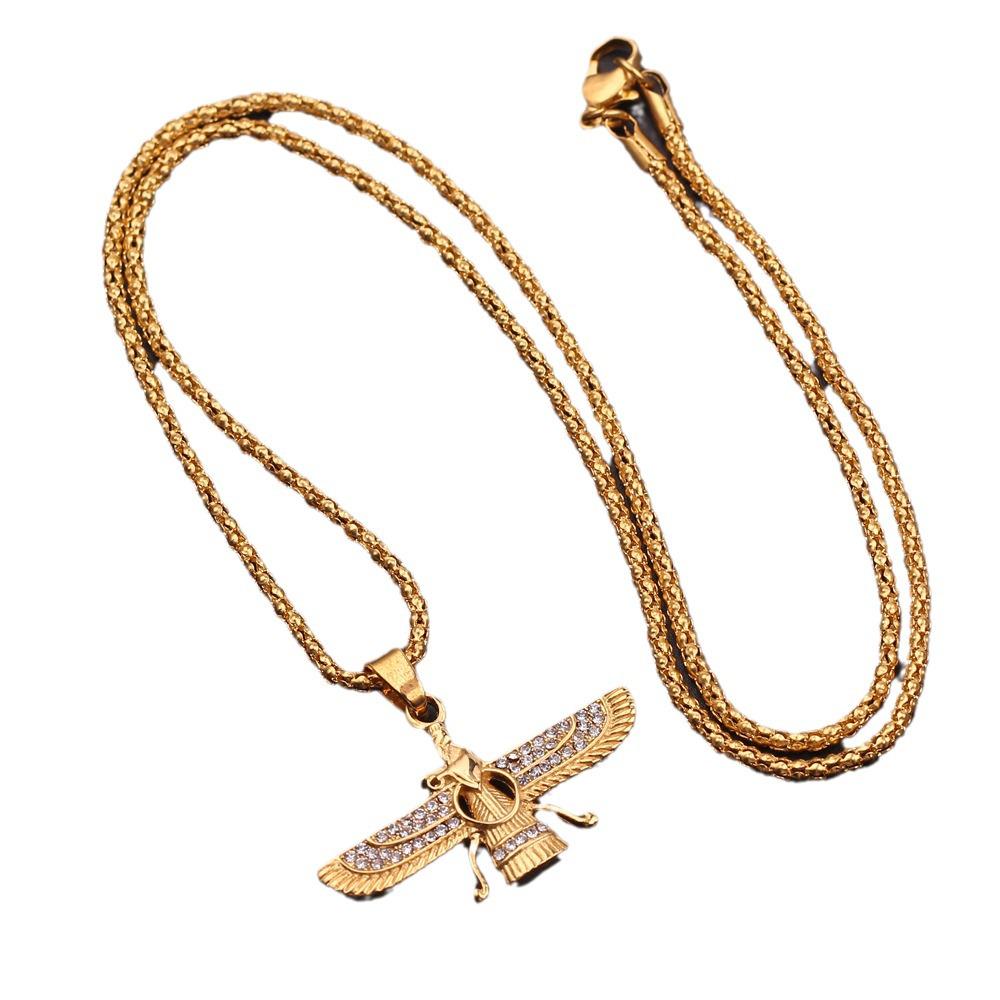 Fashionable European-American Zoroastrian Alloy Necklace with Creative Design