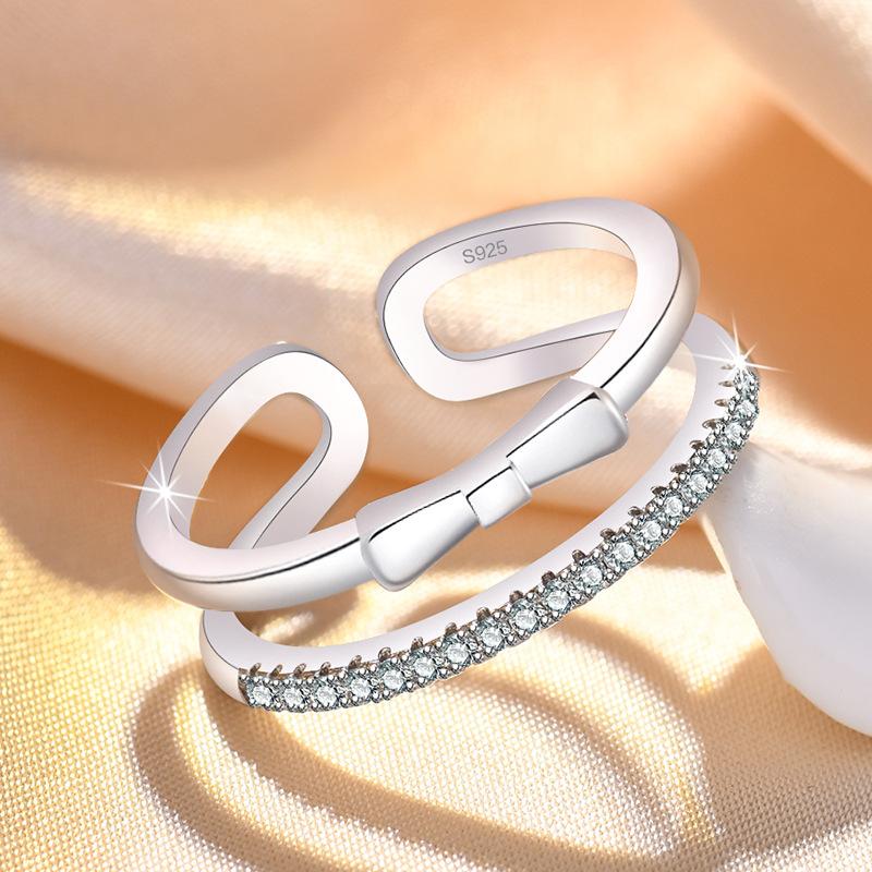 925 Silver Ring Fashion Sparkle AAA Zircon High Quality For Women Rings Wedding Fine Jewelry Accessories Party Gift