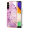For Samsung Galaxy A36 5G TPU Case with IMD Marble Pattern Electroplated Back Cover