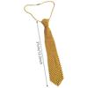 Handmade Pearls Neck Tie Unisex Simple Security Necktie Trendy Women's Tie for Business and Event