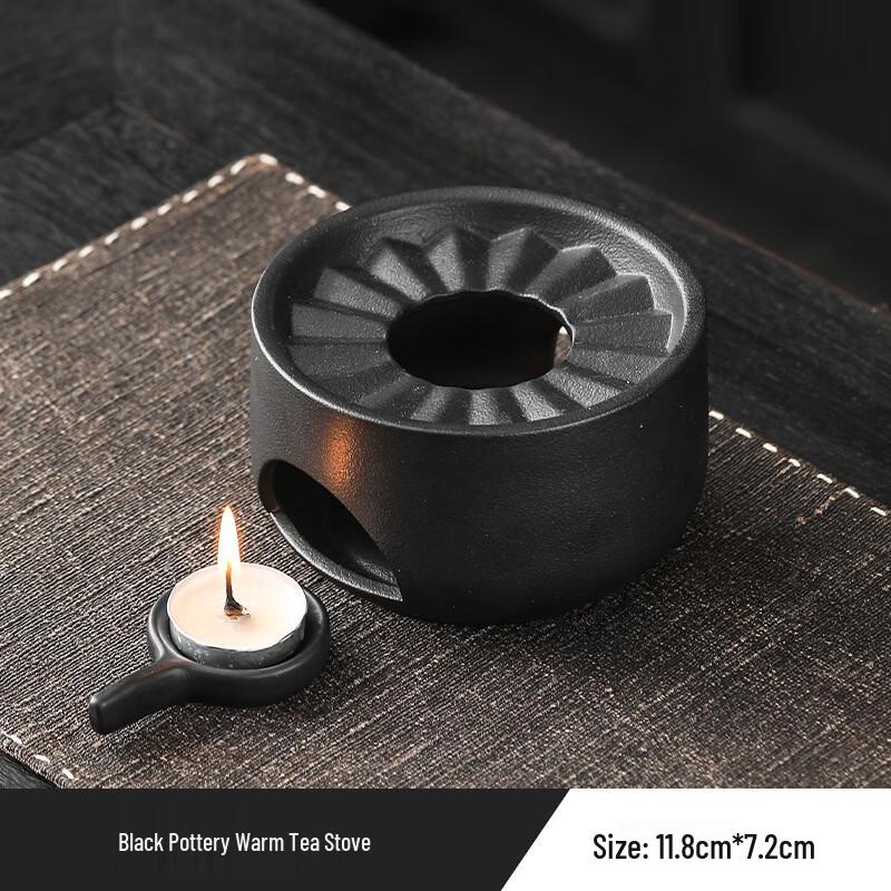 Chaxun Black Pottery Tea Warmer Set