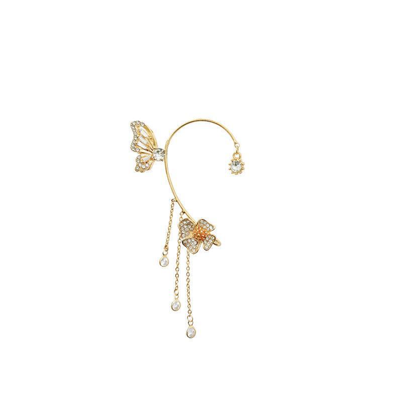 Elegant Butterfly Tassel Ear Bone Clip - No Piercing Needed