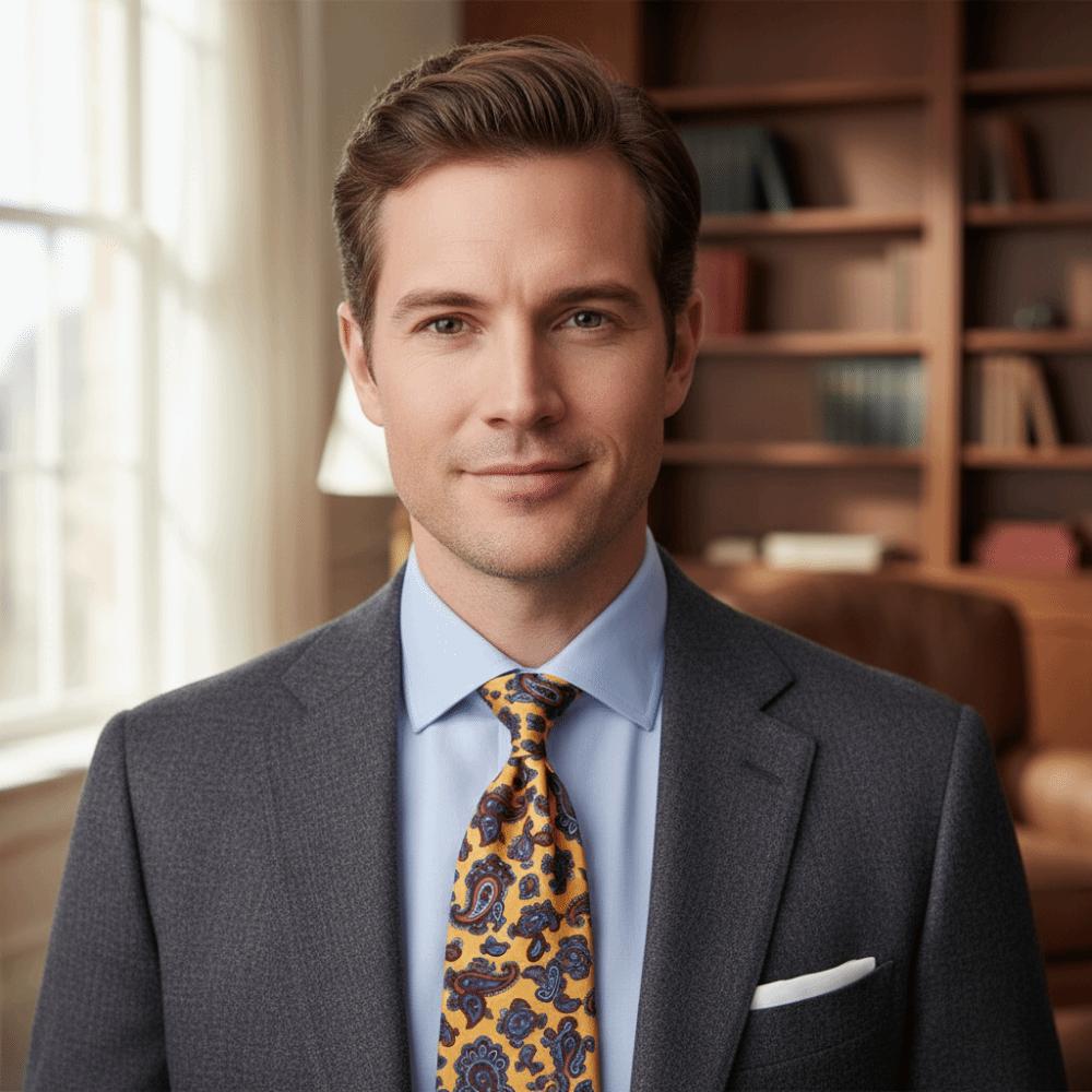 Elegant Printed Neckties 9cm Width Luxury Neck Ties New Paisley Necktie  Gentleman Accessories