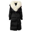 OFTBUY Winter Jacket Women Long Natural Real Raccoon Fox Fur Collar White Duck Down Coat Belt Thick Warm Casual Outerwear