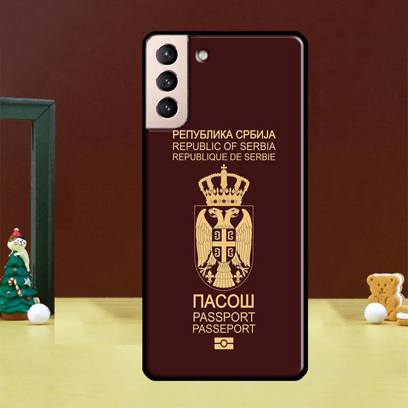 Serbia Flag Case For Samsung Galaxy S23 S21 S22 Ultra S8 S9 S10 Note 10 Plus Note 20 Ultra S20 FE Cover