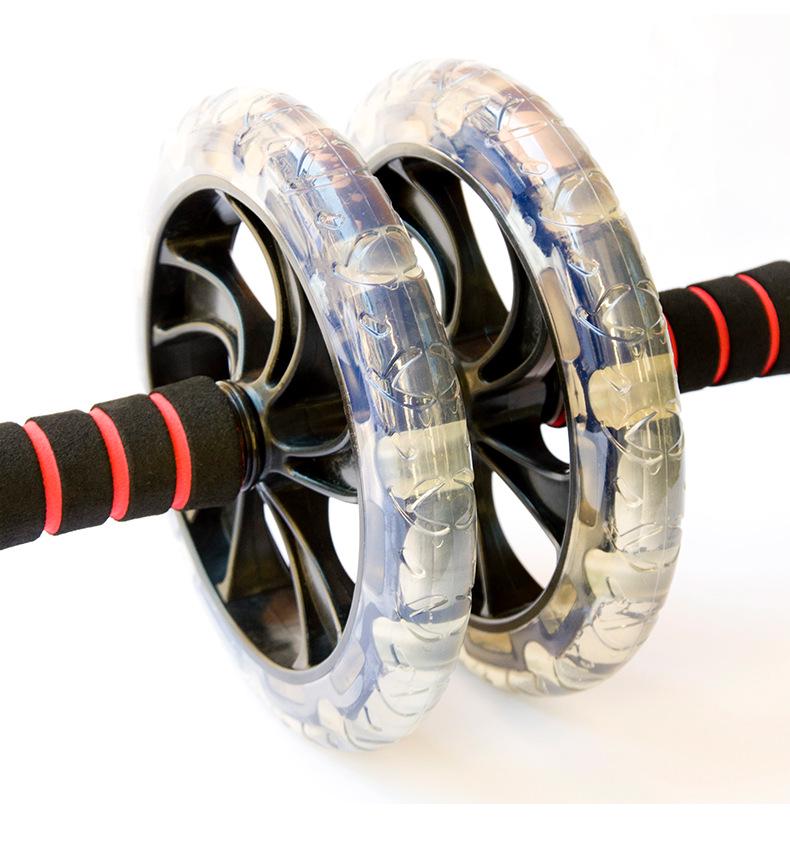 Dual-Wheel Ab Roller: Multifunctional Fitness Equipment for Abs, Chest, and Core.
