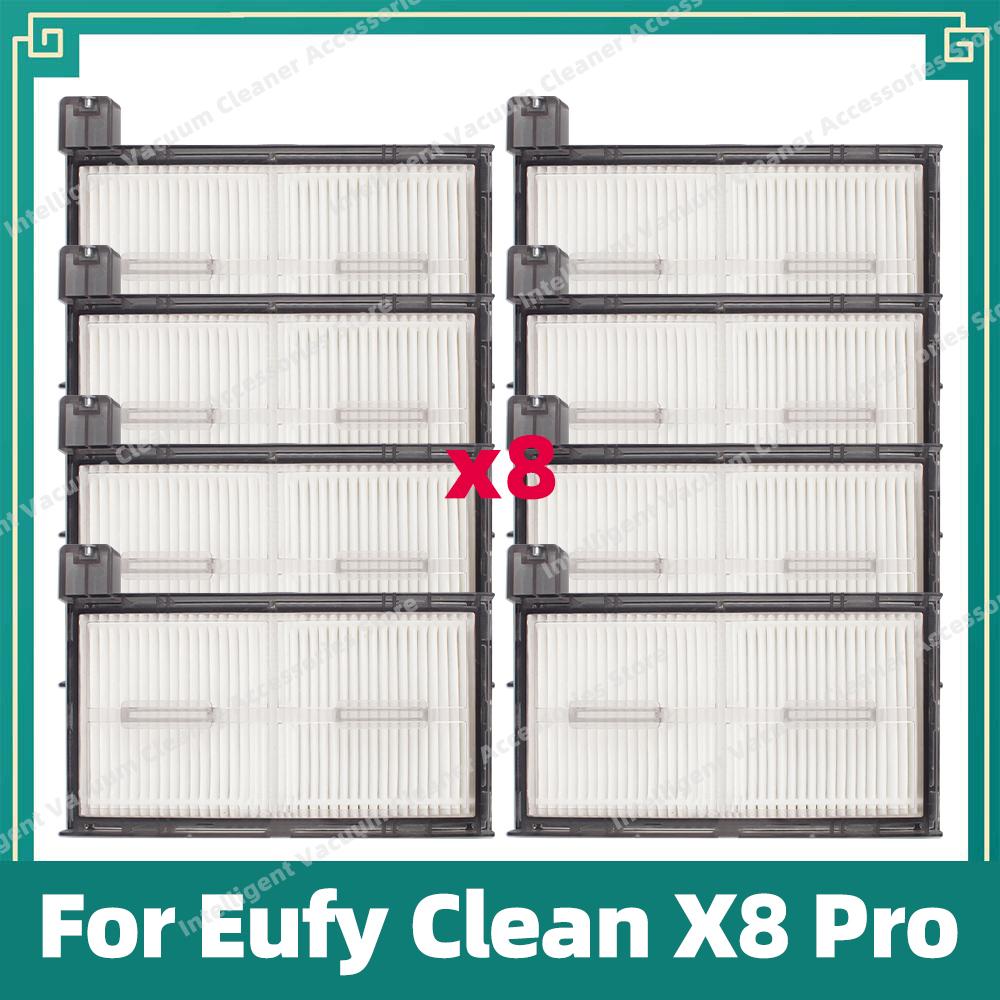 Compatible For Eufy Clean X8 Pro SES Vacuum Cleaner Main Side Brush HEPA Filter Dust Bag Mop Cloth Accessories Parts Kits
