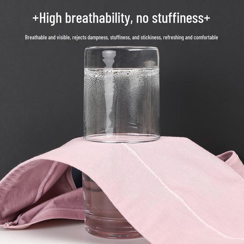 FitonTon Women's Antibacterial High-Waist Cotton Briefs (4-Pack)