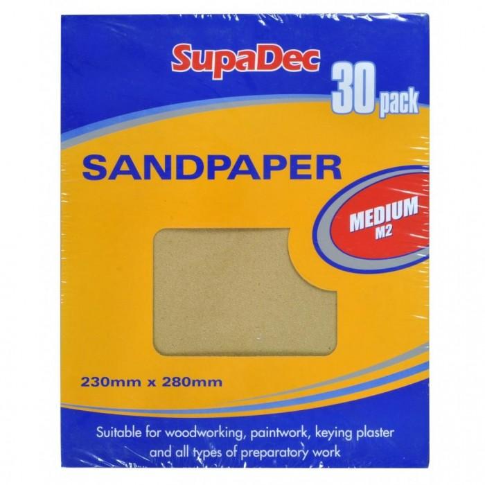 SupaDec Brusný papír pro všeobecné použití – střední (Balení 30)