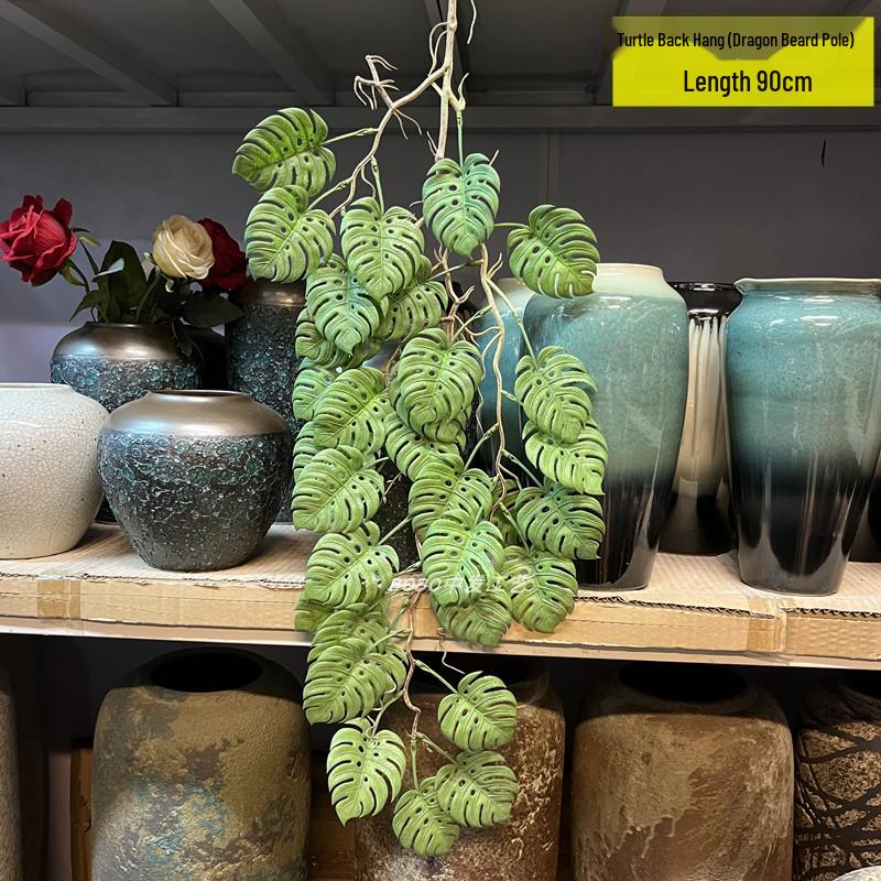 Artificial Spider Plant & Fern Hanging Decor - Trailing Green Vines for Wall & Ceiling