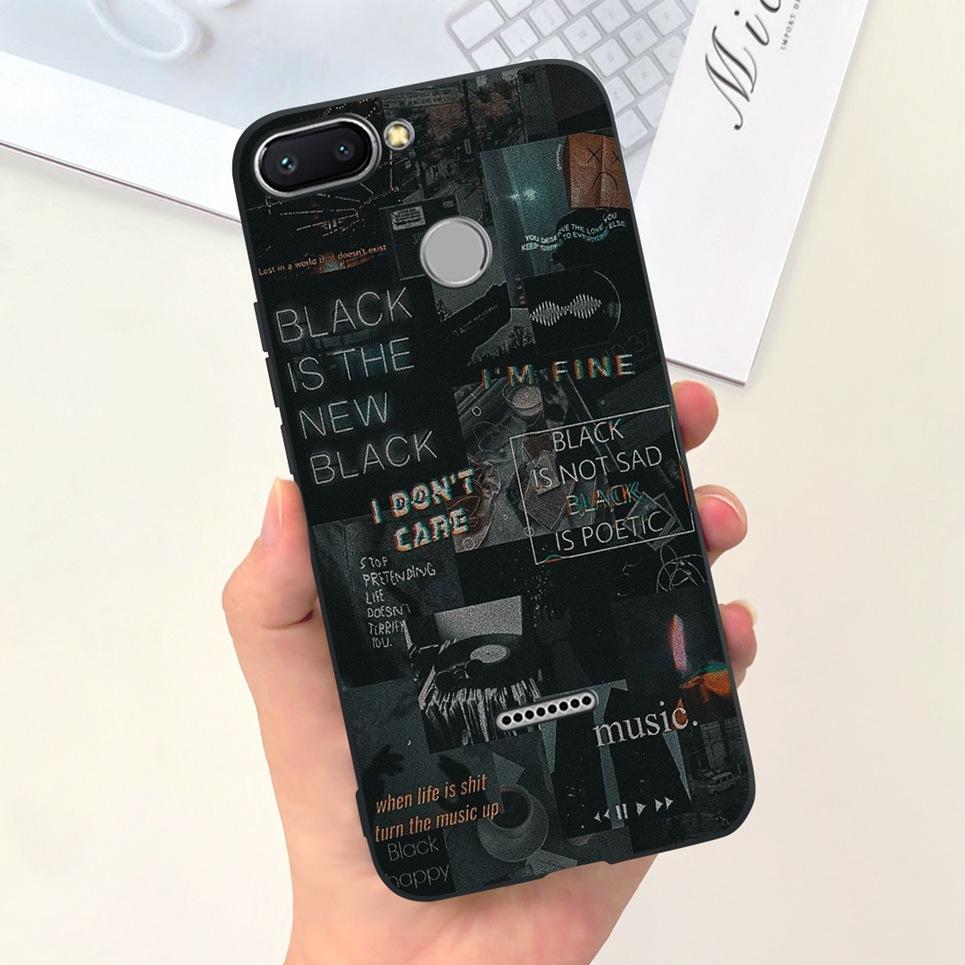 For Cover Xiaomi Redmi 6 6A 6Pro Bumper Shell Fashion Stylish Design Phone Cover For Redmi6 Redmi6a Soft Liquid Silicone Fundas