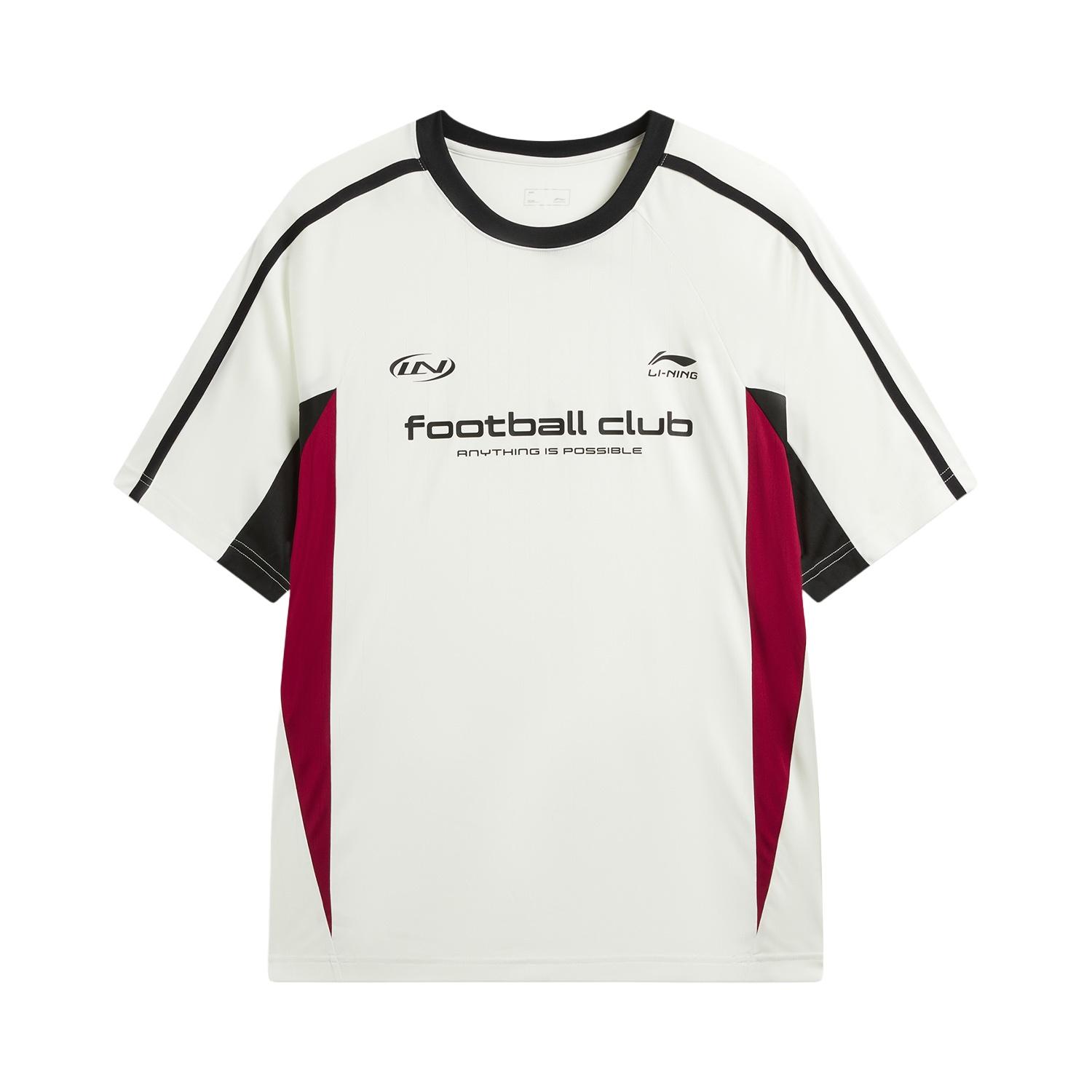 Li-Ning Loose Fit Round Neck Logo Letter T-Shirt Men tops ATSW265-1 S