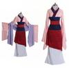 Luxuriöses Anime Mulan Traditionelles Kimono Kleid Party Cosplay Kostüm für Frauen